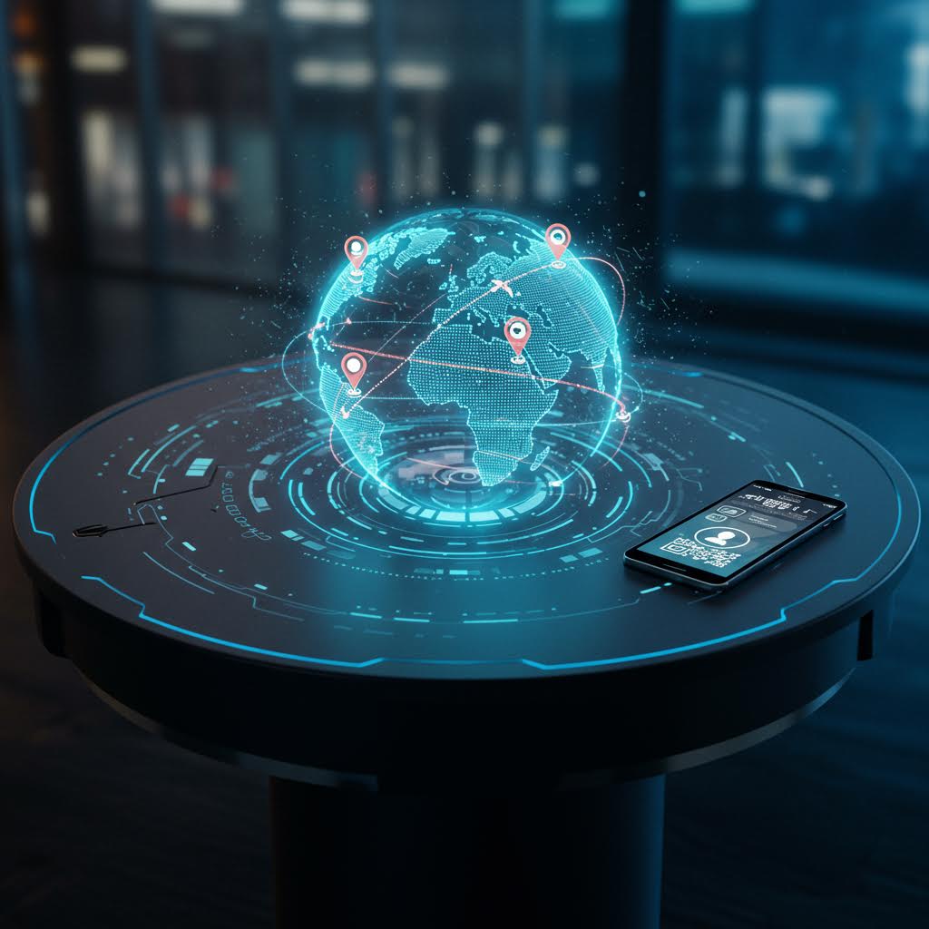 빛으로 그려진 지구의 궤적 속에 온카스터디의 보안 네트워크를 닮은 연결의 장면