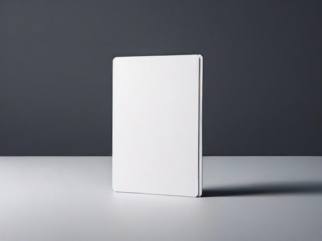 Stack of blank white divider cards with a restart marker tab on the top card on a gray studio surface.